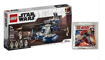 LEGO 75283 Star Wars The Clone Wars Armored Assault Tank (AAT) & Bonus Promo Bag • $129