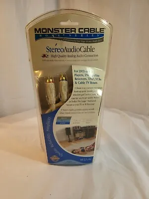 Monster Cable Home Series Stereo Audio Cable 8 Ft Brand New High Quality • $9.95