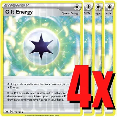 4x Gift Energy 171/196 X4 - Lost Origin - Pokemon TCG - Playset - NM • $3