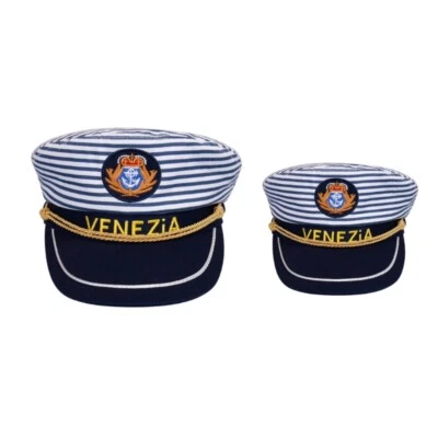 Navy Sailor Hat Adults Cosplay Costume Cosplay Nightclub Bar (Stripes) • £7.56