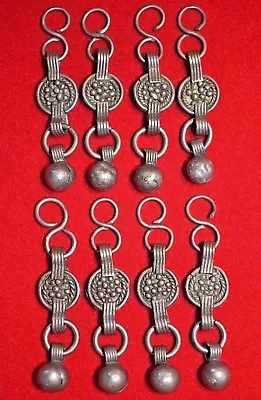 Antique Ethiopian Handmade Metal Pendant Beads W Dangles Ethiopia African Trade • $79.20