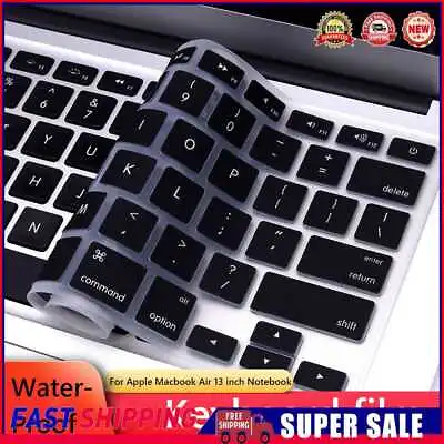 Waterproof US Layout Laptop Keyboard Cover MacBook Air 13 Inch A2337 Accessories • £4.89