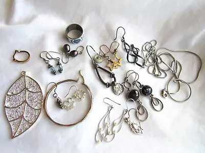 Vintage Sterling Silver Jewelry Lot For Scrap Or Wear 37 Grams • $15.50