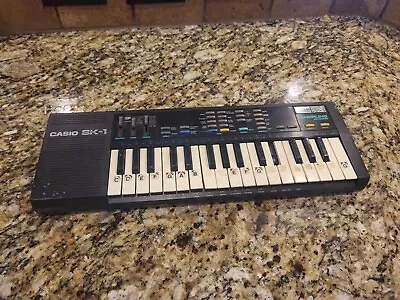 Vintage Casio SK-1 32 Key Sampling Keyboard WORKS Sold As Is Parts Missing Key • $64.99