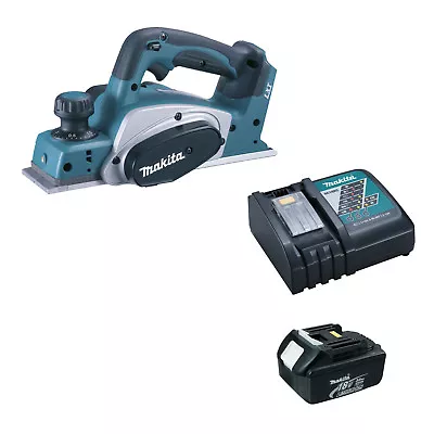 MAKITA 18V DKP180 PLANER 1 BL1830 BATTERY 240v DC18RC CHARGER CASE • £712.88