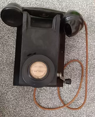 Vintage  4110A Wall Telephone With Winding Turn Handle • £59.99