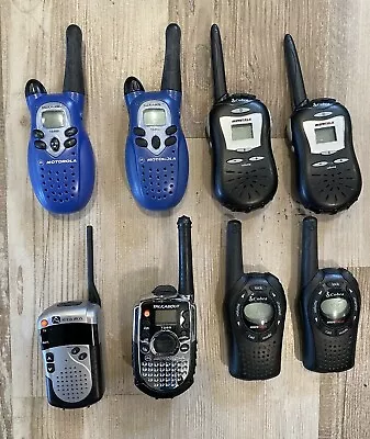 LOT Walkie Talkies Cobra PR240 FRS110 Motorola T5400 T289 UNTESTED PARTS REPAIR • $24.99