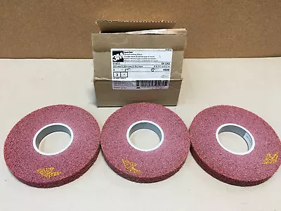 3M MF-WL 5ACRS 8 In X 1 In X 3 In Metal Finishing Wheel 8 IN Maroon • $212.46