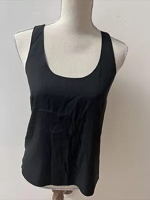 VINCE Black Silk Tank Small EUC • $22