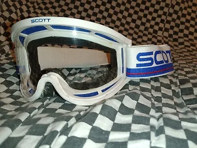 Vintage SCOTT .white  Goggles/mask Guardmxama Motocross Helmet Visor  • $159