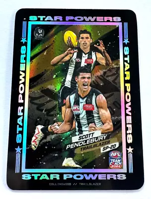 Collingwood Magpies Scott Pendlebury 2024 Teamcoach  Star Powers Card (unused) • $29.99