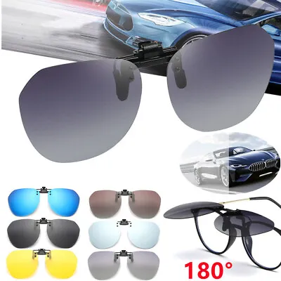 Clip On Sunglasse Over Flip Up Glasses Polarized Photochromic Sunglasses • $5.32