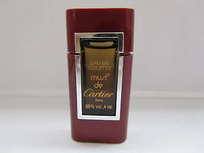 Must De Cartier ( Classic ) Women 0.13 Oz Eau De Toilette Splash Mini Rare • $21.90