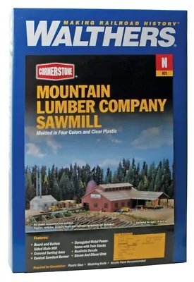 Walthers N Scale ~ New 2024 ~ Mountain Lumber Company Sawmill ~ Kit ~ 933-3236 • $55.23