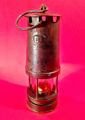 Vintage Patterson Coal Mine Lamp Lantern 58 Newcastle On Tyne • $100