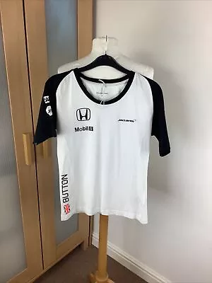 £15 • Buy MCLAREN / HONDA Formula 1 Jenson Button F1 CollectorsT-Shirt White Men's  Size S