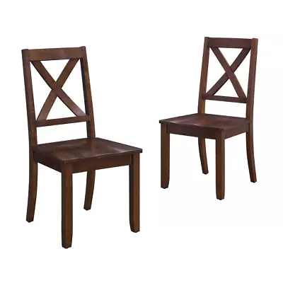 DINING CHAIRS Set Of 2 Solid Wood Multiple Colors Available • $125.52