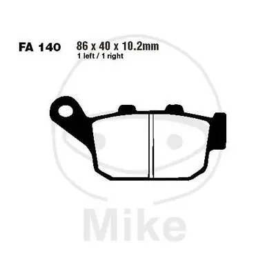 Pair Pads EBC FA140 737.23.60 For Kawasaki 650 Kle Versys 2015-2015 • £38.65