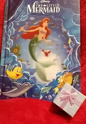 Little Mermaid Magic Reader Book And Earrings Set Brand New • £10