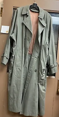 Vintage 1980/1990’s Mens Over Coat Trench Green  46 XXL • $20