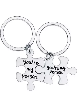 Couples Jigsaw Keychain You're My Person Couples Puzzle Keyring  • £4.99