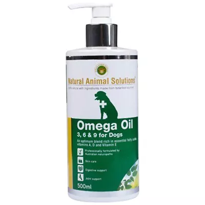 Natural Animal Solutions Dogs Omega 36 & 9 Treatment Oil 500ml  • $26.23