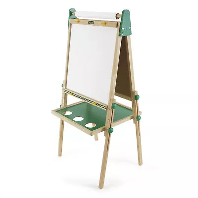 Crayola Kids Dual Sided Wooden Art Easel With Chalkboard And Dry Erase(Open Box) • $40.53