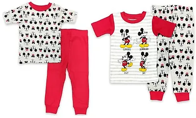Mickey Mouse Pajamas 24 Months Baby 4-Piece Short Sleeve Shirt Pant PJ Gift Set • $23.30