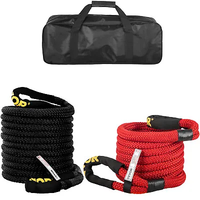 VEVOR 7/8  3/4  Energy Recovery Rope 21' 31.5' Kinetic Tow Strap With Carry Bag • $48.50