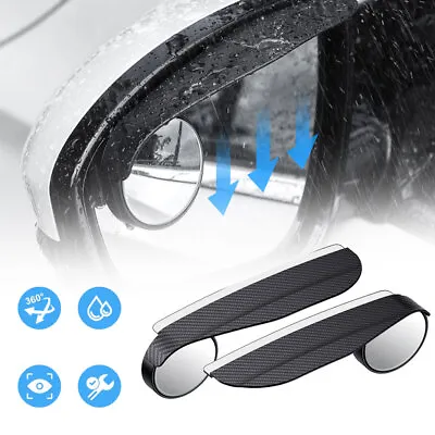 2Pcs Car Side Rearview Mirror Rain Eyebrow Visor Carbon Fiber Rain Cover Parts • $8.51