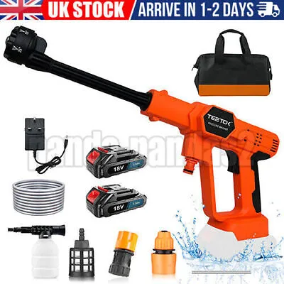 Portable Power Washer With 2 Batteries，Cordless High Pressure Washer 6-in-1 UK • £43.52