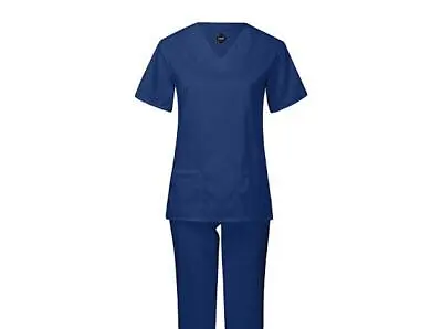 Unisex Uniform Set Jogger Scrub V-Neck Top Men Women Nursing Medical Workwear • $9.95