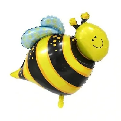 5pcs Mini Cartoon Bumble Bee Air Fill Foil Balloon Birthday Party Bag Decoration • £3.99