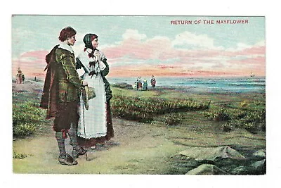 Postcard RETURN OF THE MAYFLOWER Massachusetts. A • $3.99