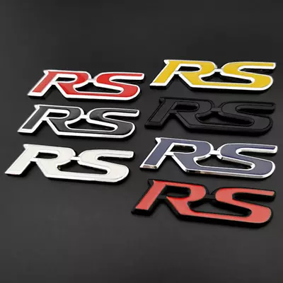 Fits Honda RS For Jazz Civic HRV Jade RS Badge 3D Metal Rear Trunk Emblem Letter • £12.95