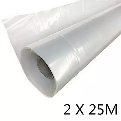 Greenhouse Polytunnel-Cover Clear-Film Sheeting Plastic Film Foil Cover Garden • $23.29