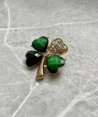 £3.79 • Buy New Clover Shamrock Brooch Pin Badge New Sealed Irish Pins St Patrick’s 3cm Giff