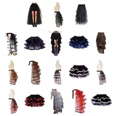 Steampunk Tie On Bustle Skirt Victorian Belt Lace Tutu Underskirt Bustle Gifts • $20.53