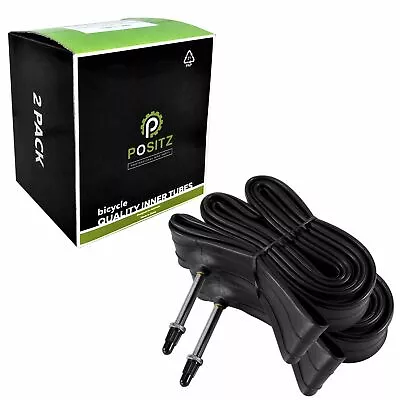 2x Positz Road Bike Inner Bicycle Tubes - 700x18/25C 48mm Presta Valve Racing • $17.95