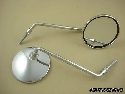  Suzuki AC50 A100 B100 K10 K11 GT185 GT250 GT380  Chrome Steel Metal Mirrors • $20.47