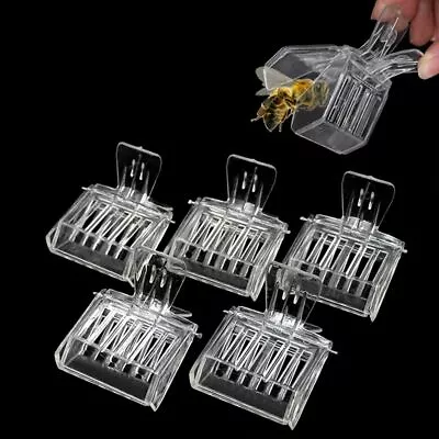 5Pcs Plastic Queen Cage Clip Bee Catcher Beekeeper Equipment Beekeeping Tools UK • £5.11