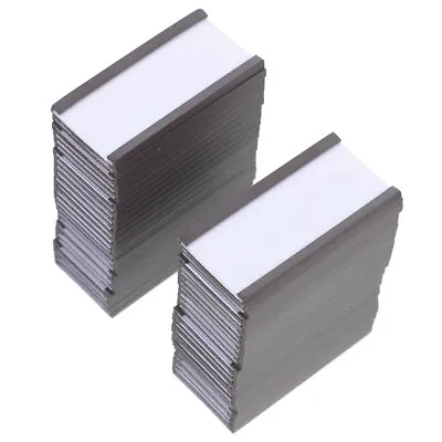 50pcs Magnets For Whiteboard Magnet Price Tag Holder Magnetic Label Cards • £12.64