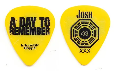 A Day To Remember Joshua Woodard Yellow Guitar Pick - 2011 Tour • $9.99