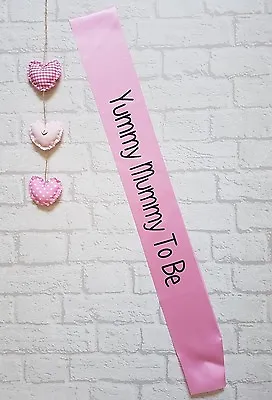 Yummy Mummy Sash Banner -Blue & Pink Available - Mum To Be - Baby Shower  • £2.90