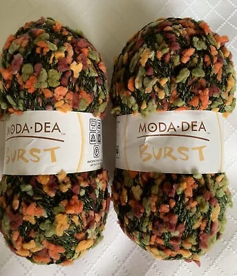 MODA DEA BURST Yarn - Lot Of 2 - Color Peppercorn - 83 Yds Each • $7