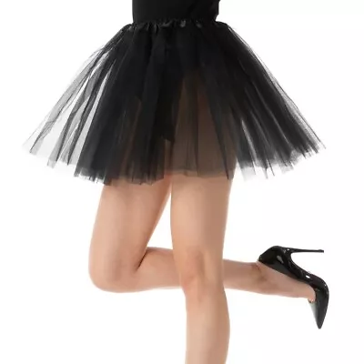 Black TUTU Skirt Fancy Dress Costume Dance Ballet Hen Party 1980s Costume • £4.99