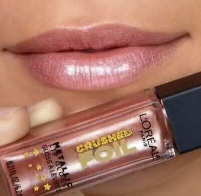 L'Oreal Paris Crushed Foil Metallic Lip Gloss 15 Luster • £3.69