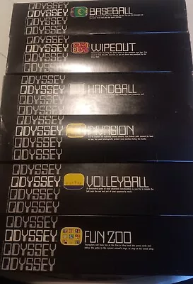 Magnavox Odyssey Baseball Invasion Fun Zoo Handball Volleyball Wipeout Games • $650