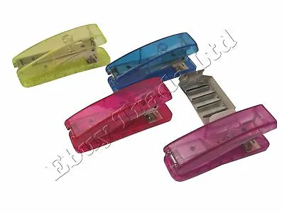 1 X Glitter Plastic Stapler & 500 Refill Staples Green Pink Blue Purple Colour • £5.29