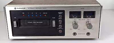 Vintage Sanyo Rd 8020a 8 Track Tape Recorder Record Deck Working • $289